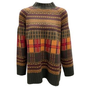 LAMBERTO LOSANI MULTI CASHMERE KNIT SWEATER